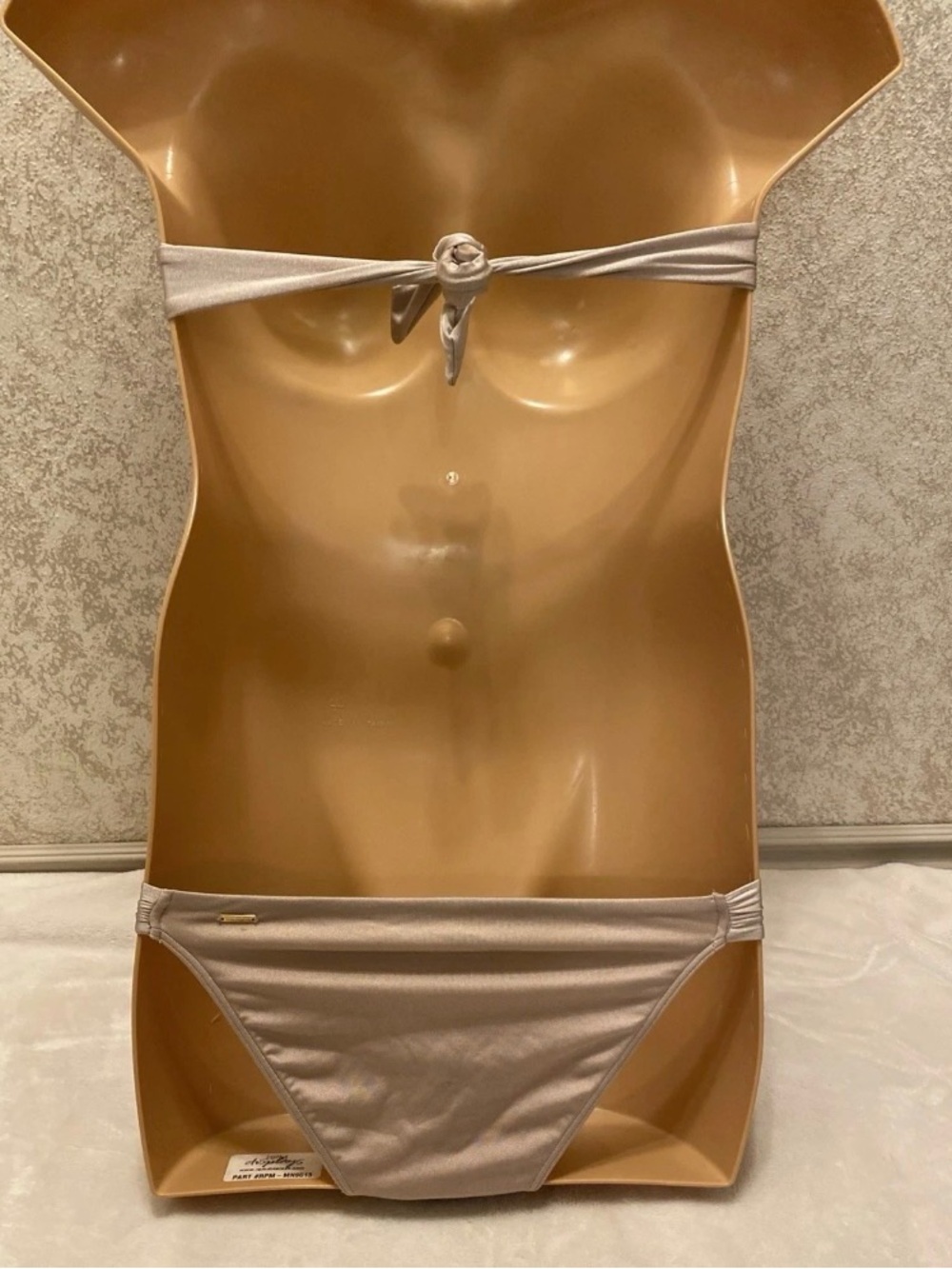 Victoria's Secret Metallic Champagne Bandeau Bikini Set - Picture 8 of 16